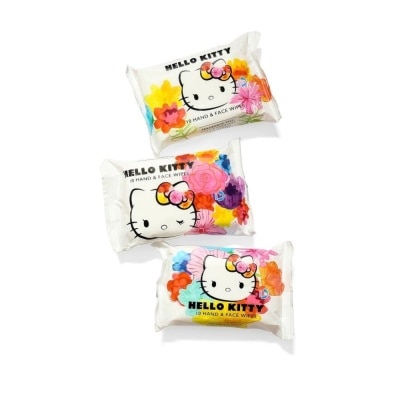 HELLO KITTY Hand & Face Wipes Fragrance Free 3s