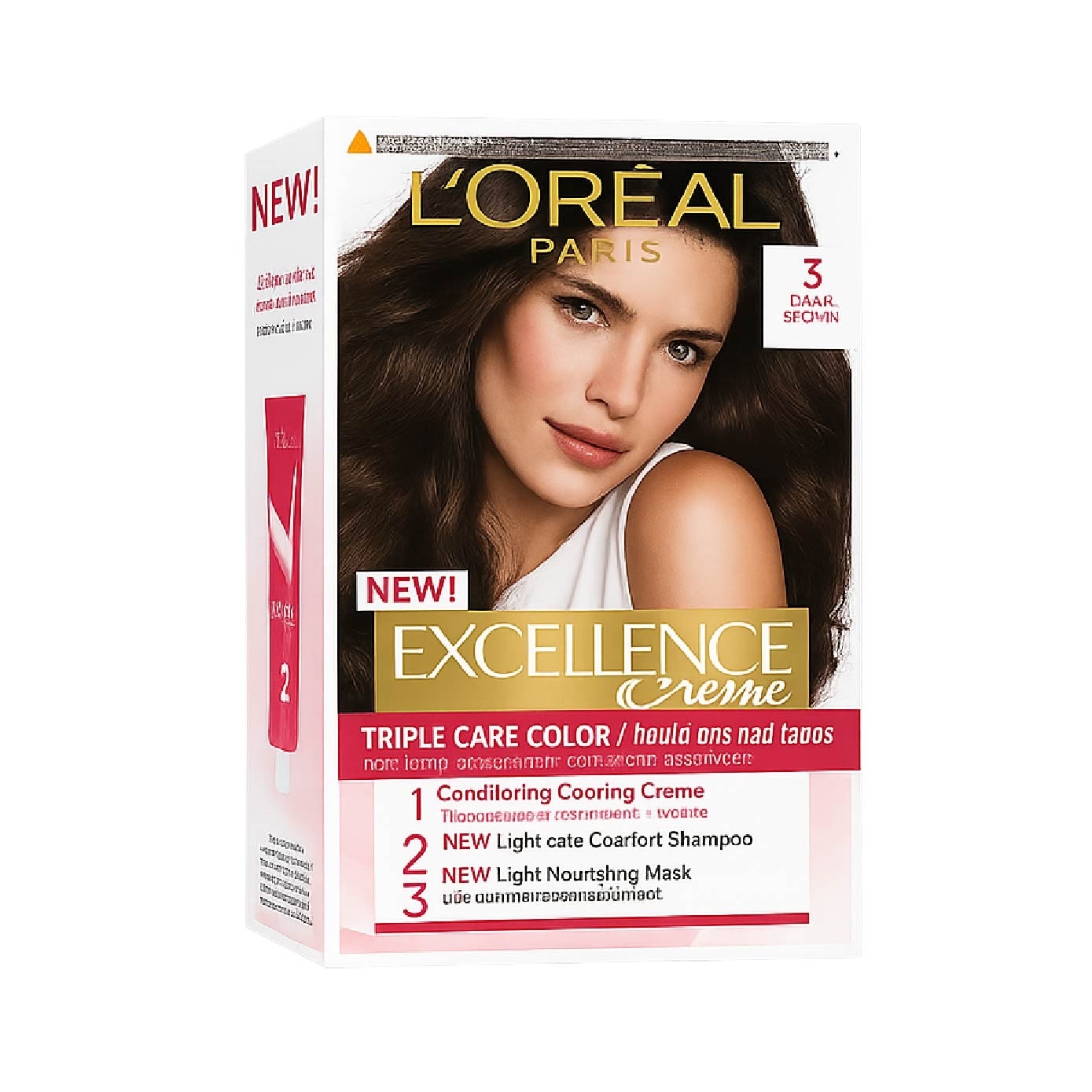 Créme Hair Colour #3 Natural Dark Brown Bundle Set 1s