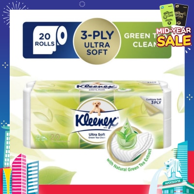 KLEENEX Kleenex Ultra Soft Toilet Paper Green Tea 20 Rolls