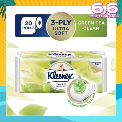 KLEENEX Kleenex Ultra Soft Toilet Paper Green Tea 20 Rolls