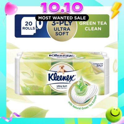 KLEENEX Kleenex Ultra Soft Toilet Paper Green Tea 20 Rolls image