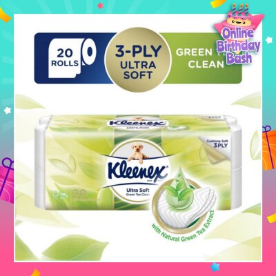 KLEENEX Kleenex Ultra Soft Toilet Paper Green Tea 20 Rolls