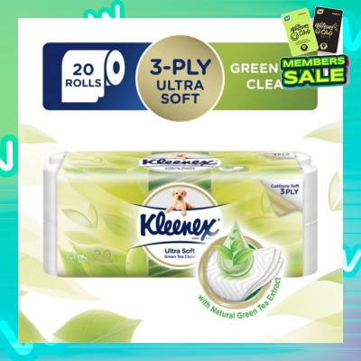 KLEENEX Kleenex Ultra Soft Toilet Paper Green Tea 20 Rolls