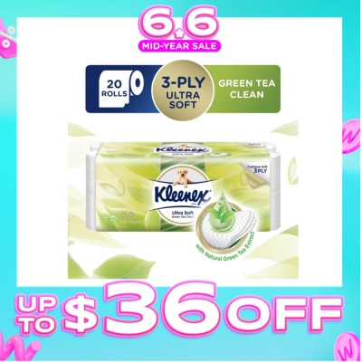 KLEENEX - Kleenex Ultra Soft Toilet Paper Green Tea 20 Rolls