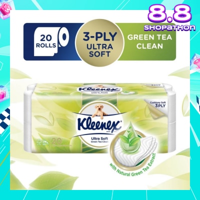 KLEENEX Kleenex Ultra Soft Toilet Paper Green Tea 20 Rolls