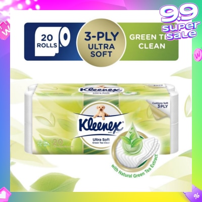 KLEENEX Kleenex Ultra Soft Toilet Paper Green Tea 20 Rolls
