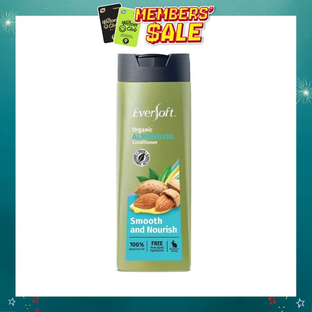 100% Organic Almond Oil Conditioner (Smooth & Nourish) 400ml