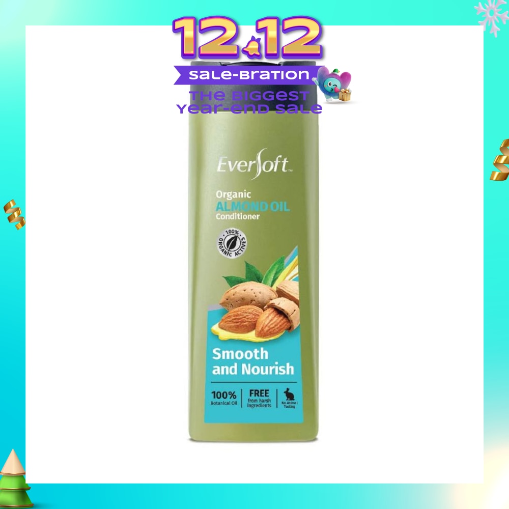 100% Organic Almond Oil Conditioner (Smooth & Nourish) 400ml