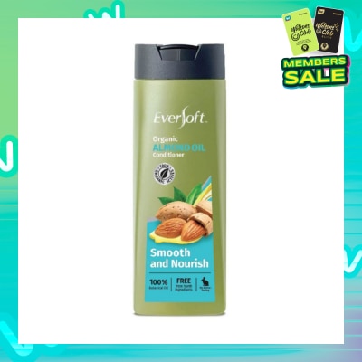 EVERSOFT 100% Organic Almond Oil Conditioner (Smooth & Nourish) 400ml