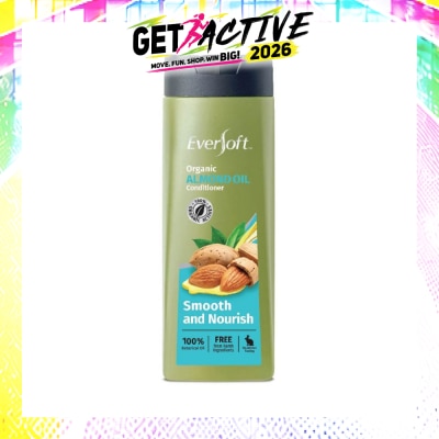EVERSOFT - 100% Organic Almond Oil Conditioner (Smooth & Nourish) 400ml image