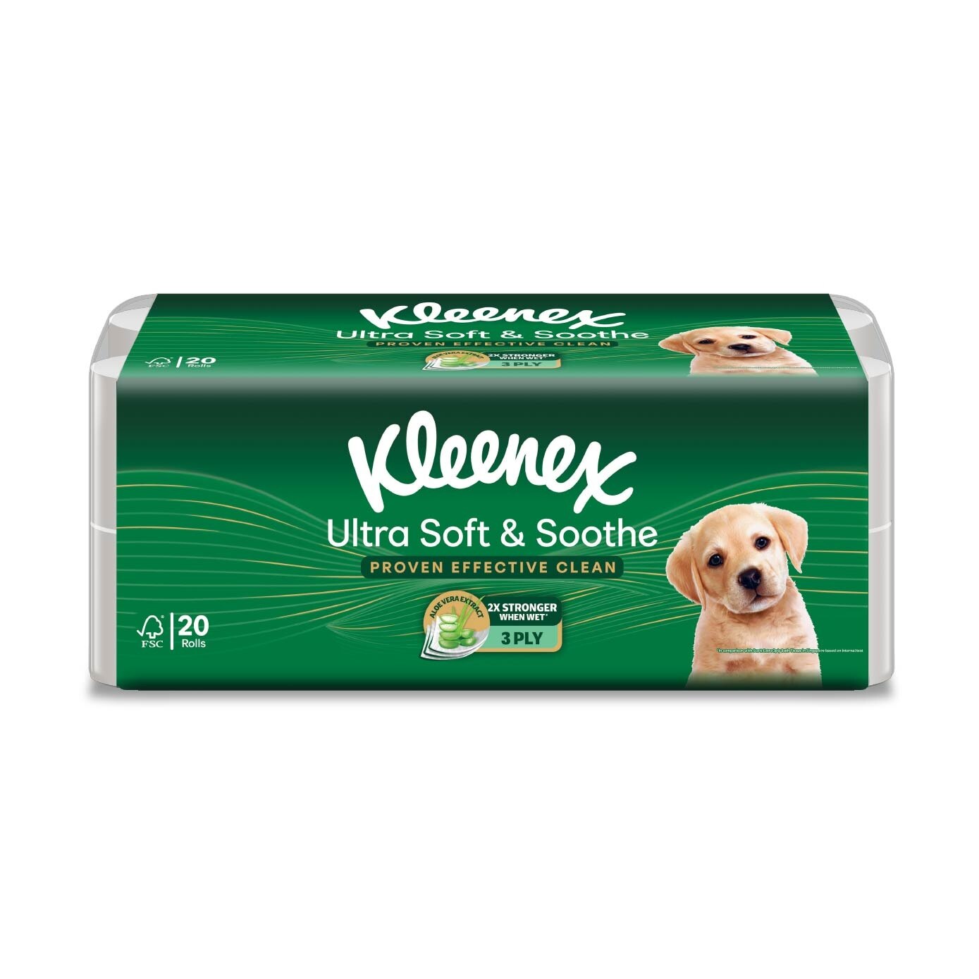 KLEENEX Ultra Soft Aloe Clean Toilet Paper Rolls 20s image