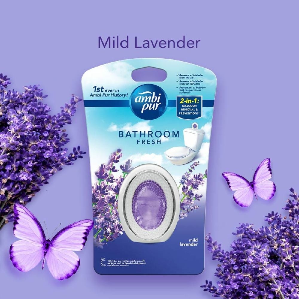 Bathroom Air Freshener Mild Lavender 6ml x 2s