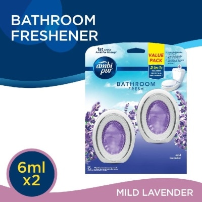 AMBI PUR Bathroom Air Freshener Mild Lavender 6ml x 2s