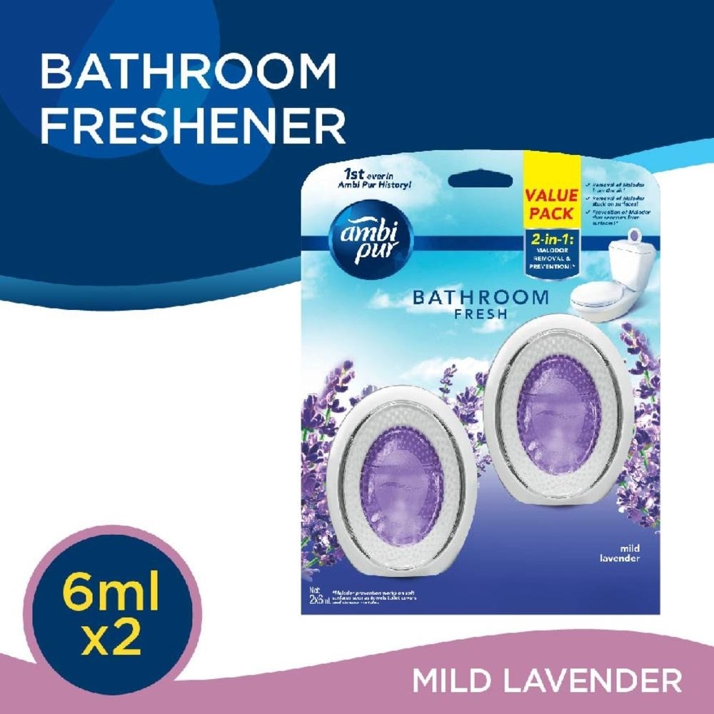 Bathroom Air Freshener Mild Lavender 6ml x 2s