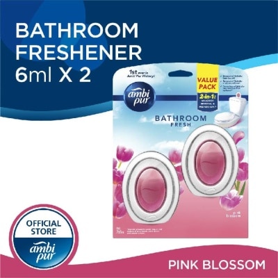 AMBI PUR Bathroom Air Freshener Pink Blossom 6ml x 2s