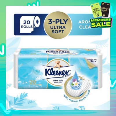 KLEENEX KLEENEX Ultra Soft 3ply Toilet Paper Aroma Clean 20s