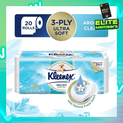 KLEENEX KLEENEX Ultra Soft 3ply Toilet Paper Aroma Clean 20s