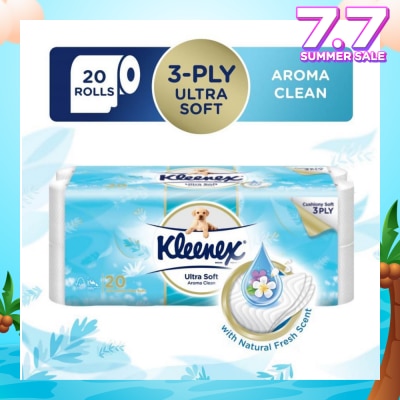 KLEENEX KLEENEX Ultra Soft 3ply Toilet Paper Aroma Clean 20s