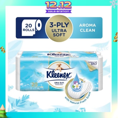 KLEENEX KLEENEX Ultra Soft 3ply Toilet Paper Aroma Clean 20s