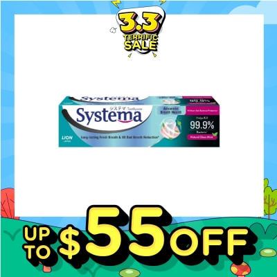 SYSTEMA Advanced Breath Health Toothpaste Natural Clean Mint 130g