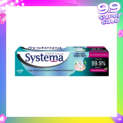 SYSTEMA Advanced Breath Health Toothpaste Natural Clean Mint 130g