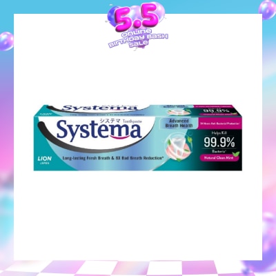 SYSTEMA - Advanced Breath Health Toothpaste Natural Clean Mint 130g