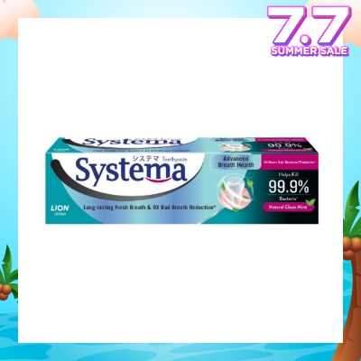 SYSTEMA Advanced Breath Health Toothpaste Natural Clean Mint 130g