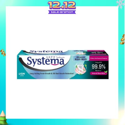 SYSTEMA Advanced Breath Health Toothpaste Natural Clean Mint 130g
