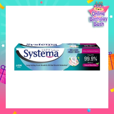 SYSTEMA Advanced Breath Health Toothpaste Natural Clean Mint 130g