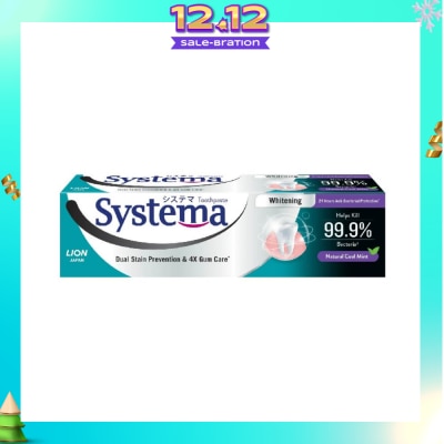 SYSTEMA Whitening Toothpaste Natural Cool Mint 130g (Expiry: Jul`2026)