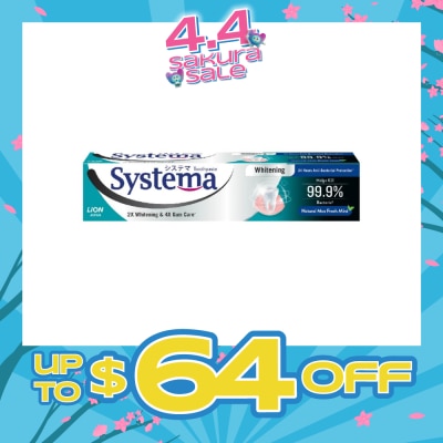 SYSTEMA - Systema Whitening Natural Max Fresh Mint Toothpaste 130g