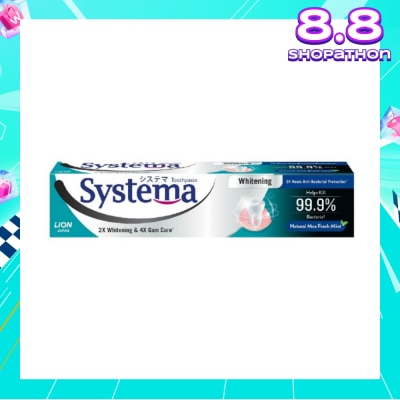 SYSTEMA Systema Whitening Natural Max Fresh Mint Toothpaste 130g