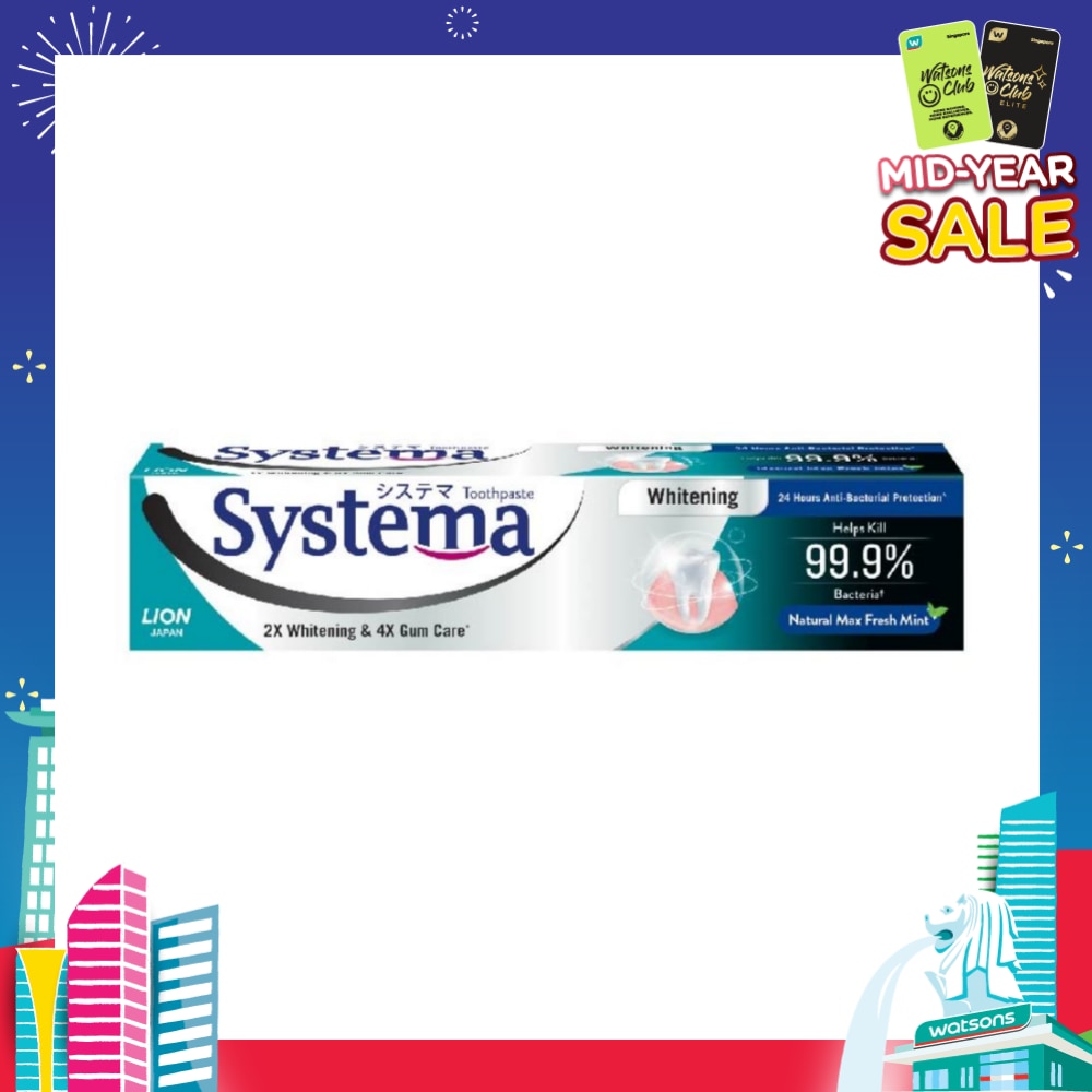 Systema Whitening Natural Max Fresh Mint Toothpaste 130g<BR>