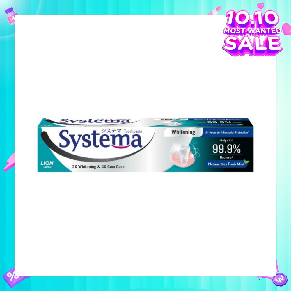 Systema Whitening Natural Max Fresh Mint Toothpaste 130g<BR>