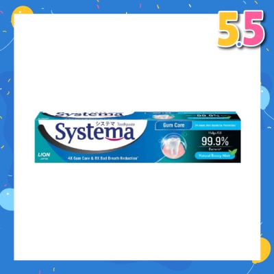 SYSTEMA Gum Care Toothpaste Natural Breezy Mint 160g
