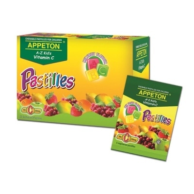 APPETON A-Z Kids Vitamin C Vegetarian Pastille 30mg Sachet Mix Fruit Flavour 5s x 20 sachets