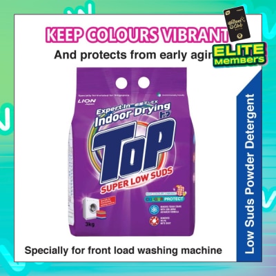 TOP Powder Detergent Super Low Suds Colour Protect 3kg