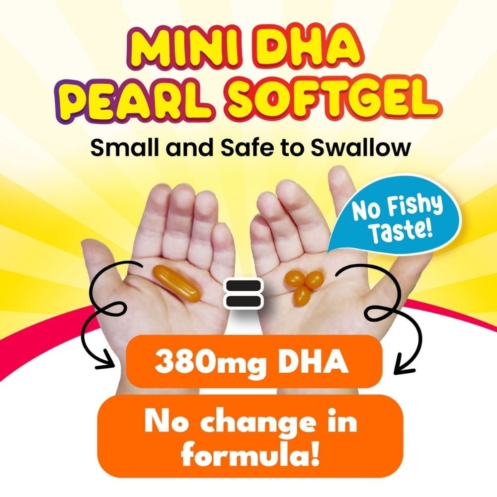 I Love My Kids DHA76 Brain & Bones Dietary Supplement Burstlets (Omega 3 DHA Fish Oil + Vitamin D3 for Smarter Learning, Better Focus & Behaviour) 135s