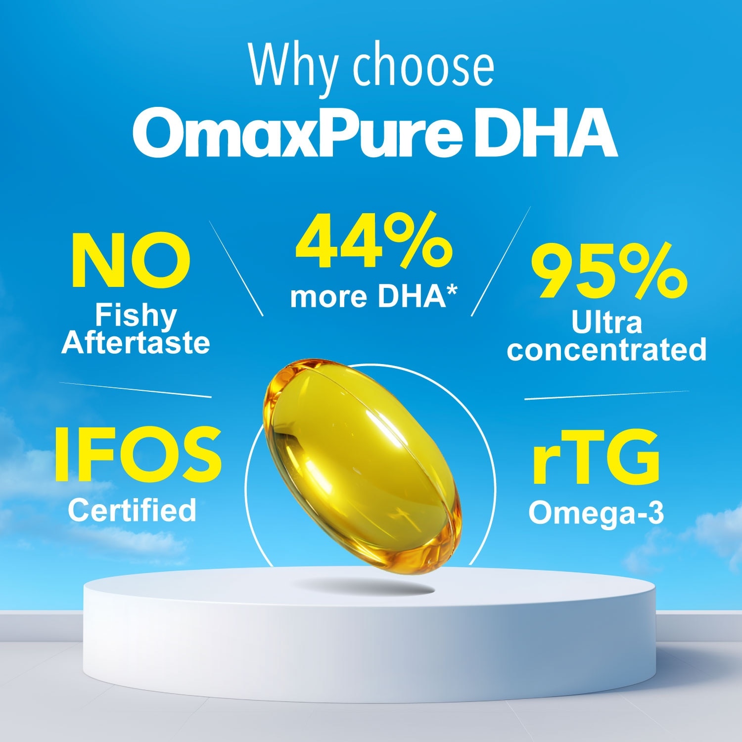 OmaxPure DHA Omega-3 Dietary Supplement Softgel 120s