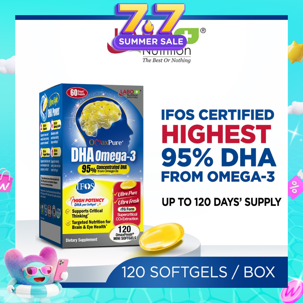 OmaxPure DHA Omega-3 Dietary Supplement Softgel 120s