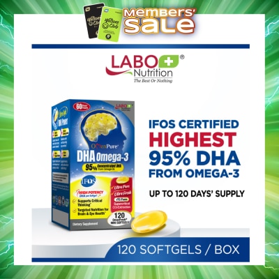 LABO NUTRITION - OmaxPure DHA Omega-3 Dietary Supplement Softgel 120s