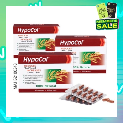 HYPOCOL 600mg Capsules 90s x 3