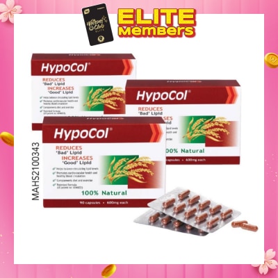 HYPOCOL 600mg Capsules 90s x 3