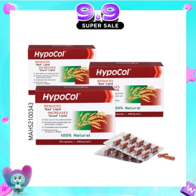 HYPOCOL - 600mg Capsules 90s x 3 image