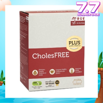 EU YAN SANG CholesFREE PLUS With Natto 60s (High Strength with red yeast rice and natto, ZEROTOX® patented technology) Singapore Only Formula