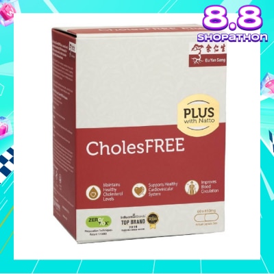EU YAN SANG CholesFREE PLUS With Natto 60s (High Strength with red yeast rice and natto, ZEROTOX® patented technology) Singapore Only Formula