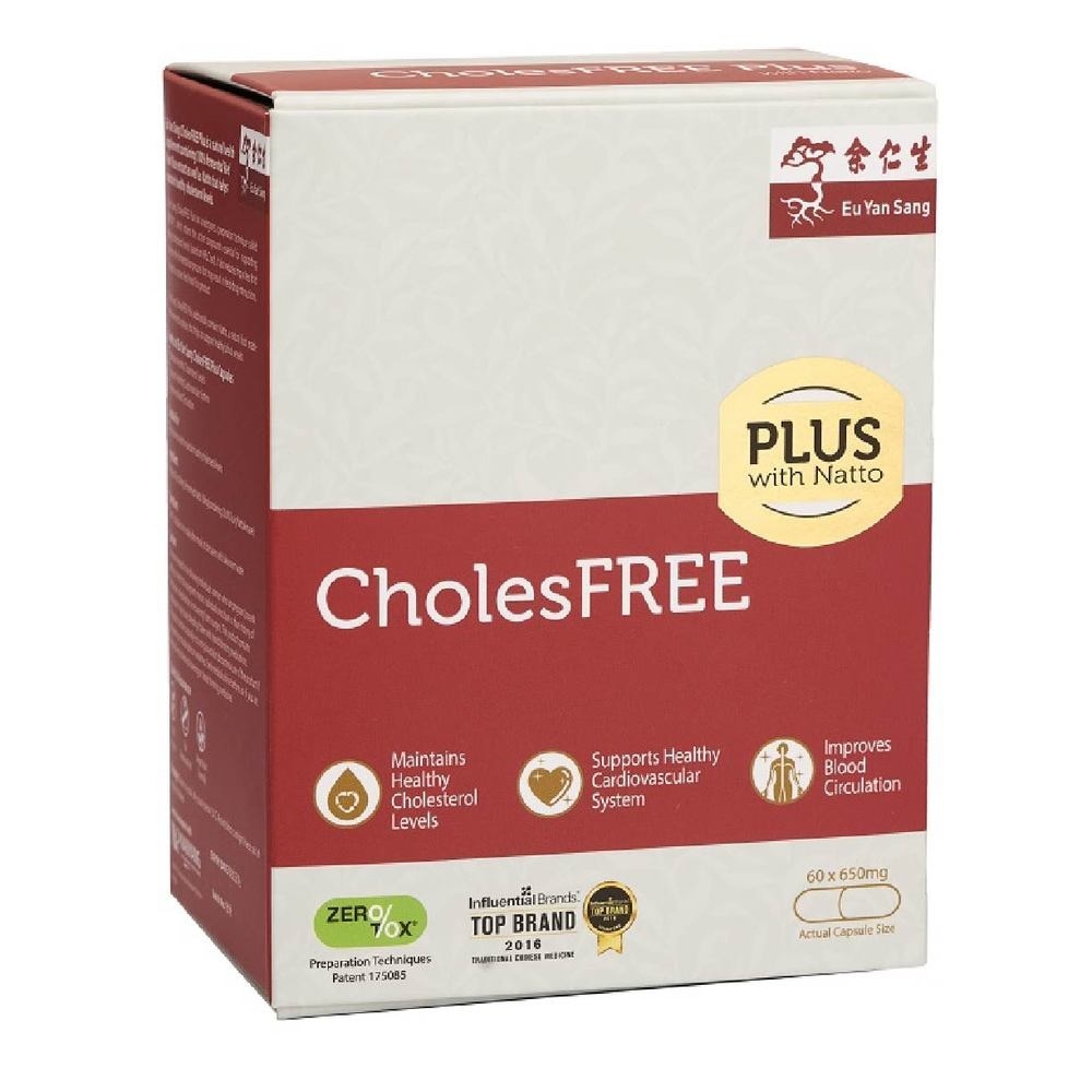 CholesFREE PLUS With Natto 60s (High Strength with red yeast rice and natto, ZEROTOX® patented technology) Singapore Only Formula