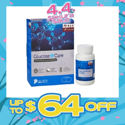 EU YAN SANG - Glucose Care Capsules (Reduces Sugar Absorption, Supports Healthy Blood Sugar Level, Singapore Only Formula ) 60s