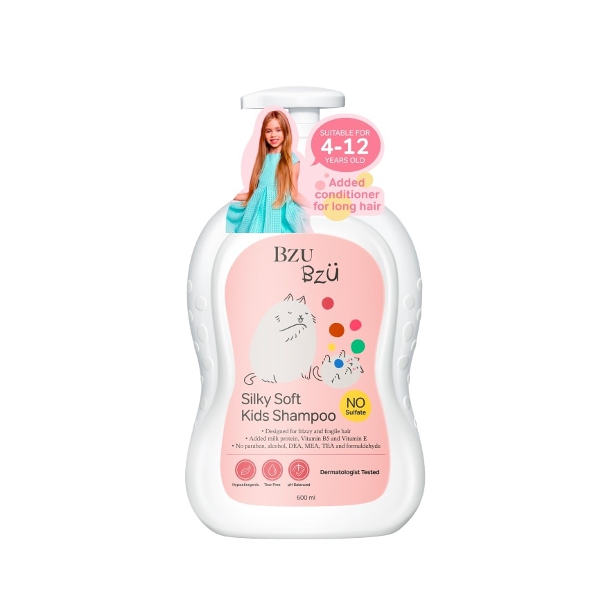 Silky Soft Kids No Tear Shampoo (Designed for Frizzy & Fragile Hair) 600ml