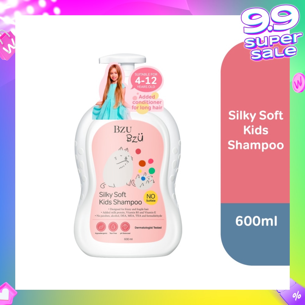 Silky Soft Kids No Tear Shampoo (Designed for Frizzy & Fragile Hair) 600ml